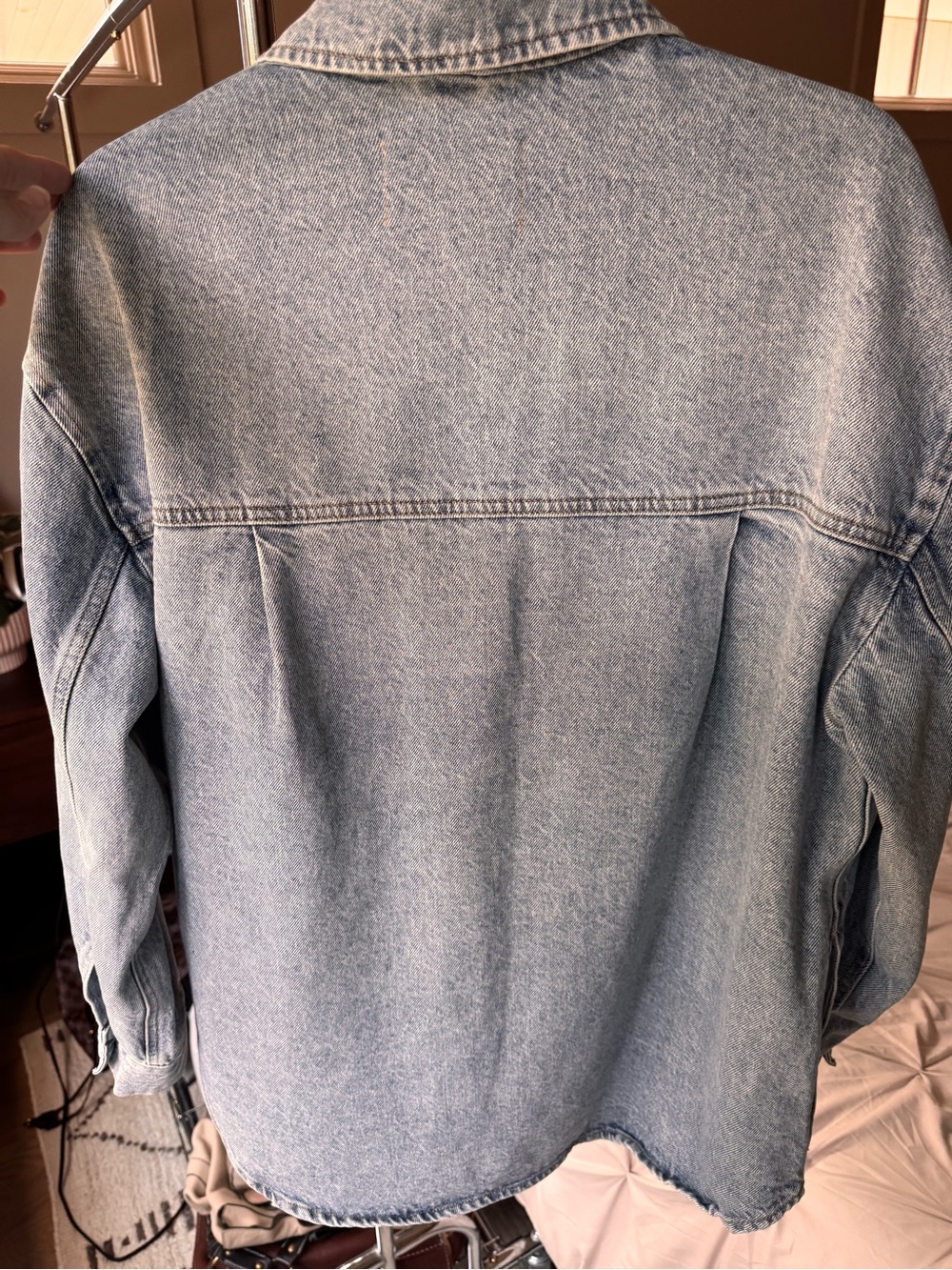 Pistola Mandy Oversized Denim Shacket. Size M. 100% natural fibers. - Picture 5 of 11